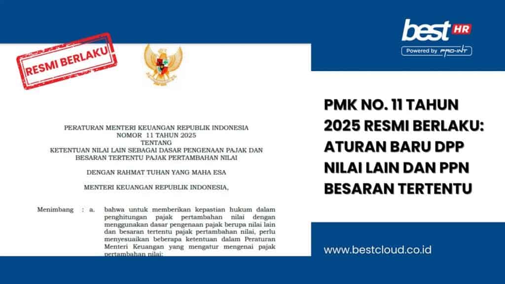 Official Indonesian government document announcing new tax regulations, including value-added tax and specific tax increases, with a focus on compliance and legal references.