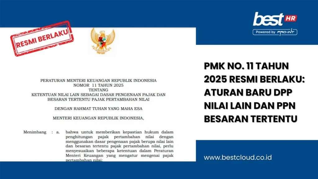 Official Indonesian government document announcing new tax regulations, including value-added tax and specific tax increases, with a focus on compliance and legal references.