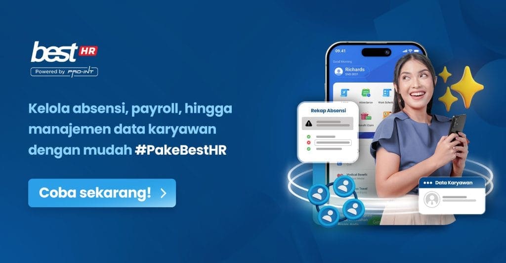 Efficient employee data management with BEST HR software including attendance payroll and leave management powered by Pro Int Indonesias leading cloud solutions
