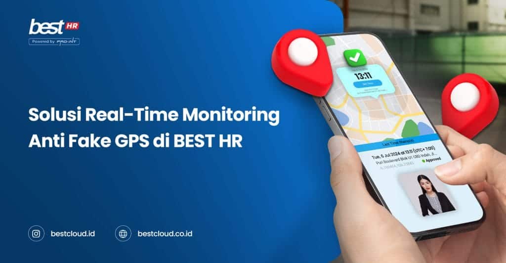 Real-time GPS monitoring app on smartphone with anti-fake GPS technology by BEST HR.