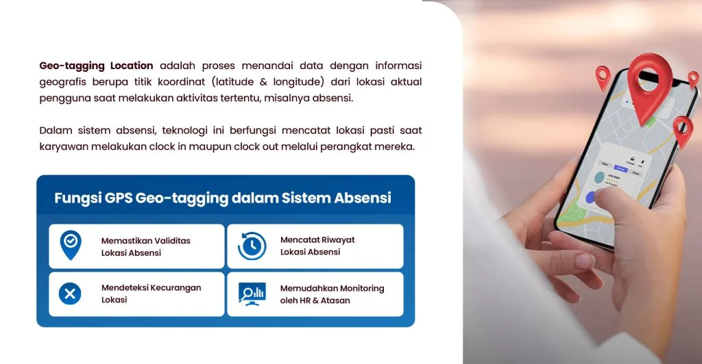 2 BEST Software Indonesia Powered by ProInt Real time GPS geo tagging system for employee attendance tracking in Indonesia featuring location validation history recording and easy monitoring via mobile devices