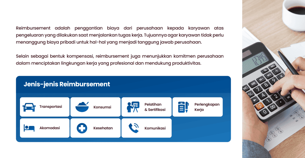Reimbursement process visualization for employees on expense claims and professional work environment at BEST Software Indonesia powered by Pro Int