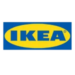 IKEA logo on blue background iconic furniture and home decor retailer well known for modern designs and affordable prices