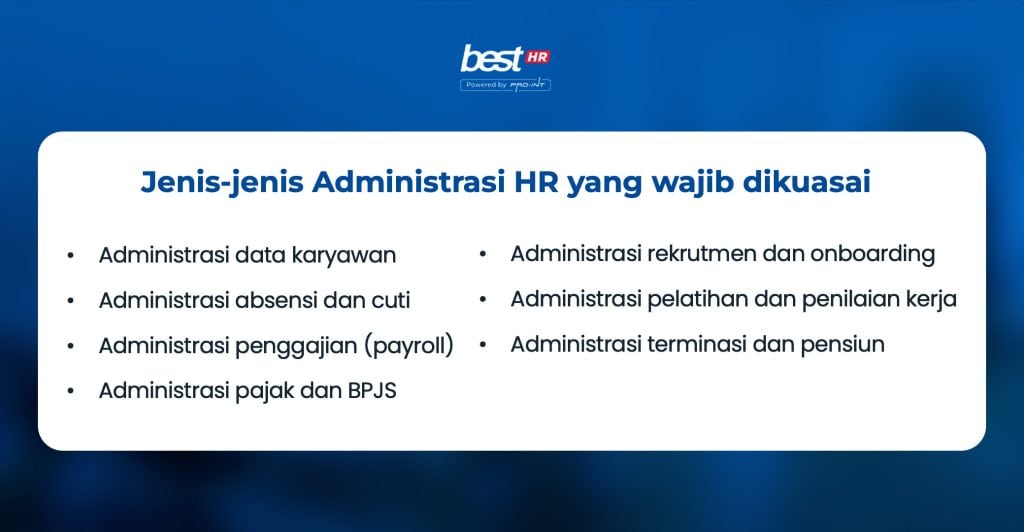 2 BEST Software Indonesia Powered by ProInt Jenis-jenis administrasi HR
BEST HR Powered by Pro-Int
