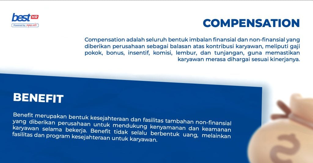 Gambar menunjukkan sistem HRIS digital untuk pengelolaan bonus akhir tahun dan kinerja karyawan secara efisien