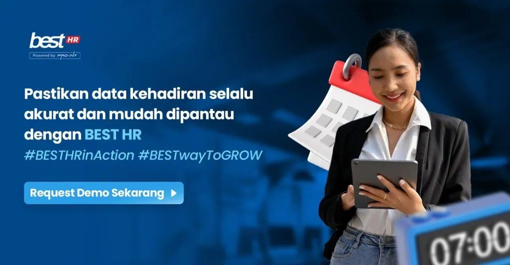 Sistem Absensi Modern untuk Karyawan BEST Software Indonesia Powered by ProInt Dengan BEST HR seluruh proses absensi dan administrasi karyawan dapat dilakukan secara otomatis cepat dan transparan sehingga membantu perusahaan berkembang lebih adaptif di era serba modern
