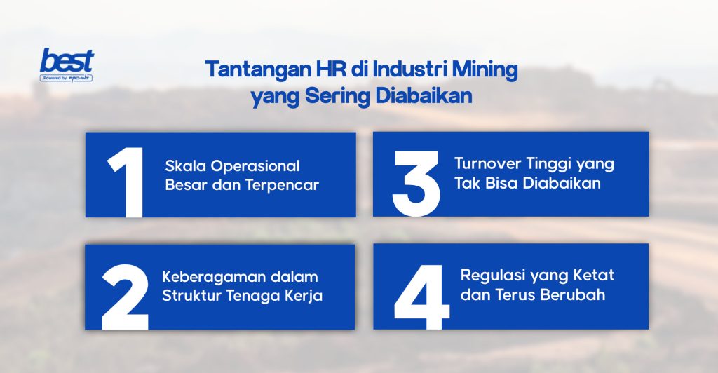 Tantangan HR Mining | BEST HR Cloud BEST Software Indonesia Powered by ProInt Tantangan HR di Industri Mining yang Sering Diabaikan | BEST HR Cloud