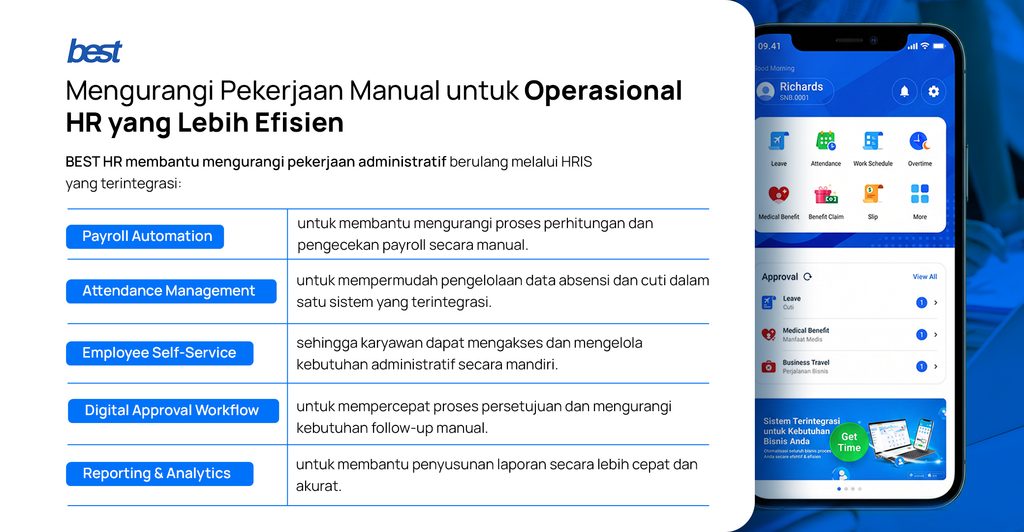 Fitur yang dibutuhkan untuk mengurangi Pekerjaan Manual untuk Operasional HR yang Lebih Efisien